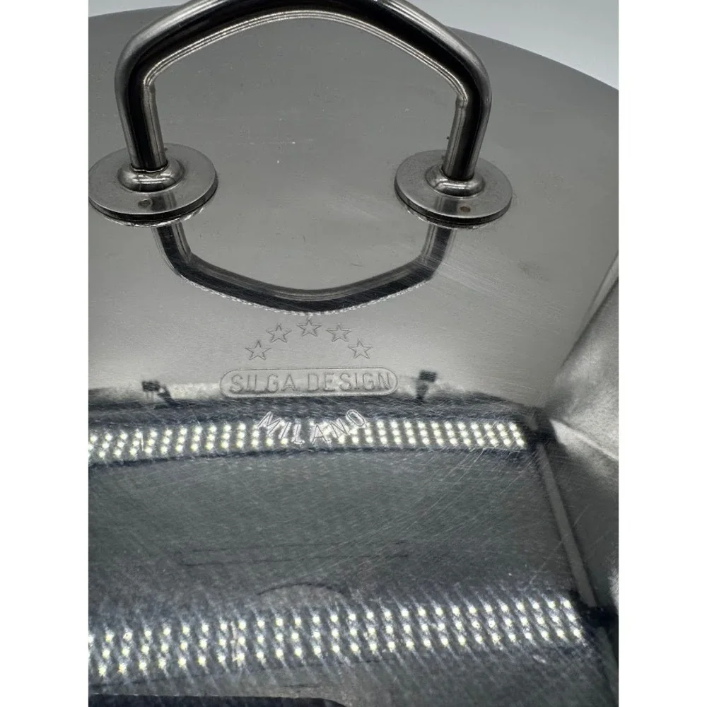 Silga Design Milano Teknika 18/10 Stainless Steel 28cm Casserole Pan with Lid